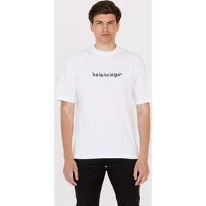 T-shirt Balenciaga w młodzieżowym stylu z krótkim rękawem