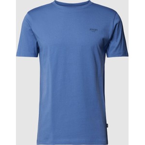 Niebieski t-shirt Joop! z nadrukiem z bawełny
