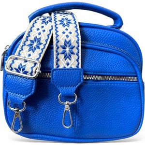 Niebieska torebka Herisson w młodzieżowym stylu średnia na ramię