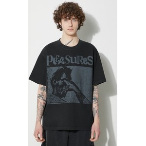 T-shirt Pleasures z bawełny z nadrukiem w młodzieżowym stylu