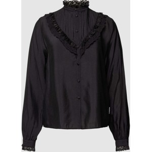 Czarna bluzka Hugo Boss z dekoltem w kształcie litery v