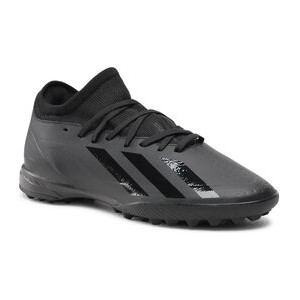 Czarne buty sportowe Adidas sznurowane w sportowym stylu ultraboost