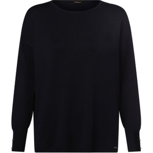 Czarny sweter More & More z dzianiny