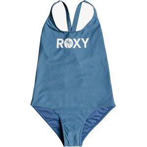 Niebieski strój kąpielowy Roxy z nadrukiem w stylu casual