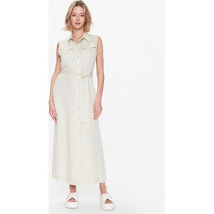 Sukienka Calvin Klein bez rękawów z dekoltem w kształcie litery v