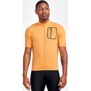 Pomarańczowy t-shirt Craft w sportowym stylu