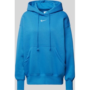 Niebieska bluza Nike w stylu casual z bawełny