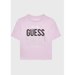 Różowa koszulka dziecięca Guess dla chłopców
