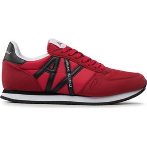 Czerwone buty sportowe Armani Exchange