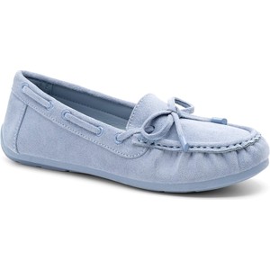 Niebieskie buty Clara Barson z płaską podeszwą
