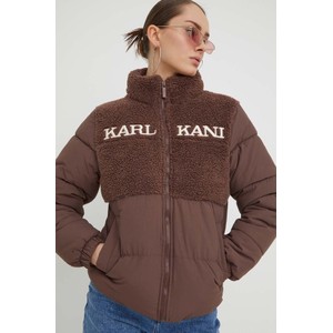 Brązowa kurtka Karl Kani krótka w stylu casual
