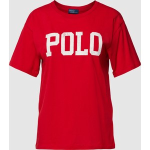 T-shirt POLO RALPH LAUREN z krótkim rękawem z bawełny z okrągłym dekoltem