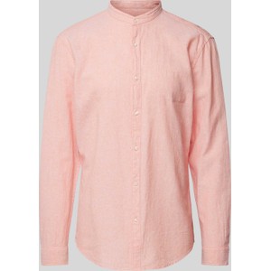 Różowa koszula McNeal w stylu casual ze stójką