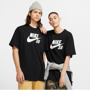 Czarny t-shirt Nike z dżerseju