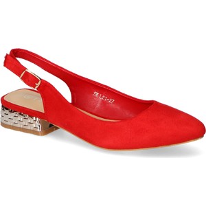 Czerwone sandały T.sokolski z klamrami