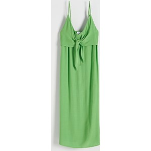 Zielona sukienka Reserved na ramiączkach
