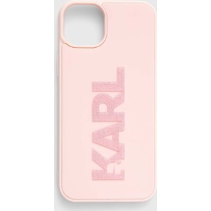 Karl Lagerfeld etui na telefon iPhone 15 Plus / 14 Plus 6.7&amp;quot; kolor różowy
