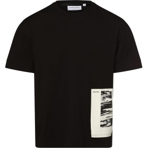 T-shirt Calvin Klein z dżerseju z nadrukiem z krótkim rękawem