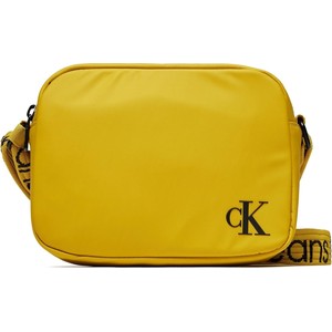 Żółta torebka Calvin Klein średnia w młodzieżowym stylu matowa