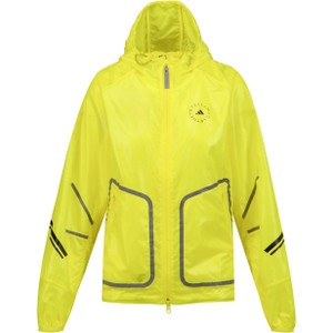 Żółta kurtka Adidas krótka z kapturem