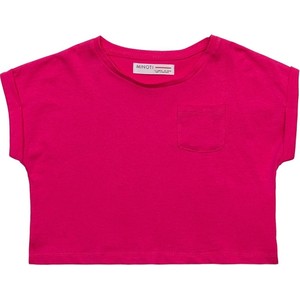 Różowa bluzka dziecięca Minoti dla dziewczynek z bawełny