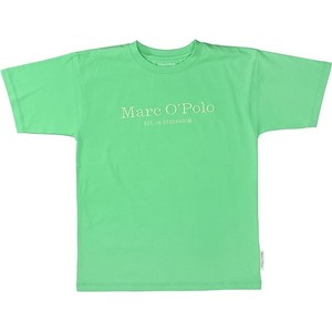 Zielona koszulka dziecięca Marc O'Polo z bawełny
