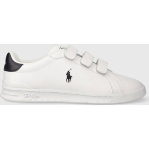 Polo Ralph Lauren sneakersy skórzane Hrt Crt 3Str kolor biały 809913461001