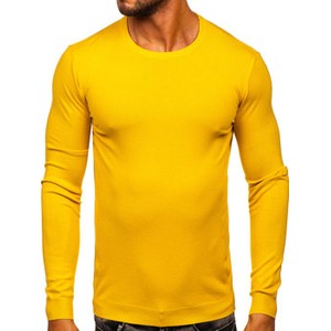 Żółty sweter Denley w stylu casual