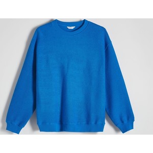 Niebieska bluza Reserved z bawełny w stylu casual