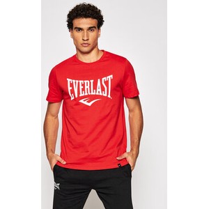 Czerwony t-shirt Everlast z krótkim rękawem