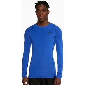 Niebieska koszulka z długim rękawem Nike z długim rękawem