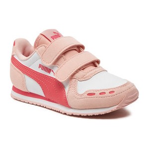 Różowe buty sportowe dziecięce Puma na rzepy