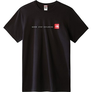 Czarny t-shirt The North Face z krótkim rękawem w młodzieżowym stylu