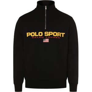 Czarna bluza Polo Sport z nadrukiem