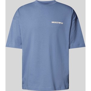 Niebieski t-shirt Multiply Apparel z bawełny