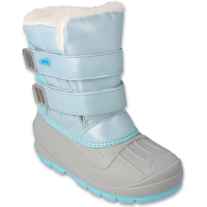 Niebieskie buty dziecięce zimowe Befado z tkaniny
