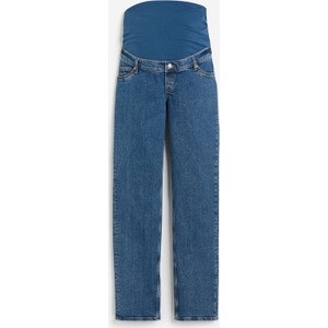 H & M & - MAMA Straight High Jeans - Niebieski