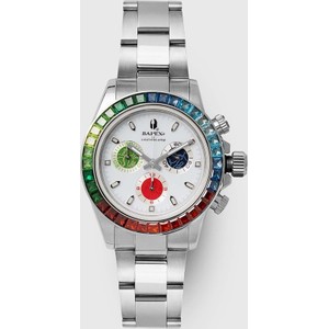 A Bathing Ape zegarek 30Th Anniversary Type 4 Bapex męski kolor srebrny 1J70187001