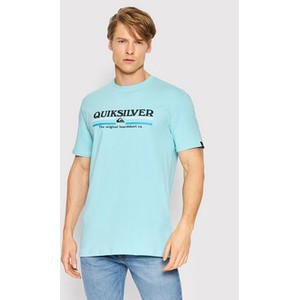 Niebieski t-shirt Quiksilver z krótkim rękawem