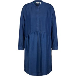 Niebieska sukienka Tom Tailor w stylu casual z długim rękawem mini
