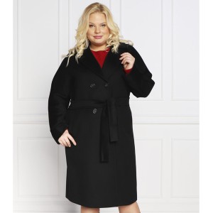 Czarny płaszcz Persona by Marina Rinaldi w stylu casual