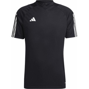 Czarna koszulka dziecięca Adidas z dżerseju