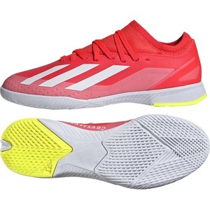 Czerwone buty sportowe dziecięce Adidas dla chłopców sznurowane