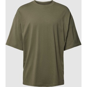 Zielony t-shirt Review z bawełny z krótkim rękawem