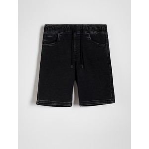 Czarne spodenki Reserved z jeansu