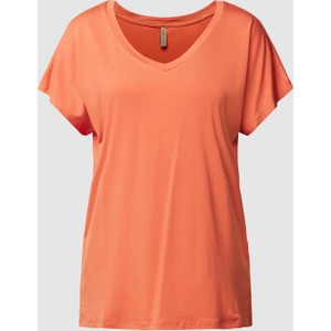 Pomarańczowy t-shirt Soyaconcept