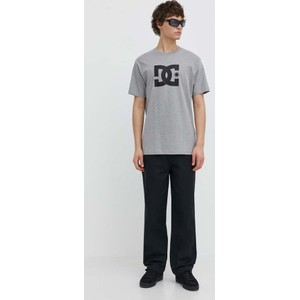 T-shirt DC Shoes z nadrukiem z bawełny w młodzieżowym stylu