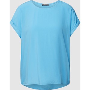 Niebieski t-shirt Montego z krótkim rękawem