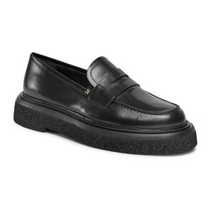 Czarne buty MaxMara z płaską podeszwą