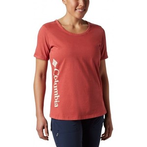 Czerwony t-shirt Columbia